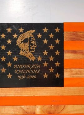Commemorative Anderson Redskin Flag